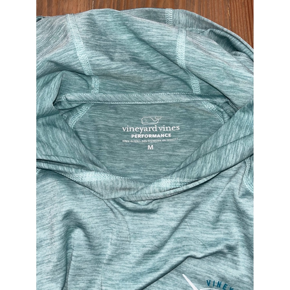 Vineyard Vines Mens Performance Hoodie Seafoam Green Marlin Graphic Size M - Picture 8 of 8